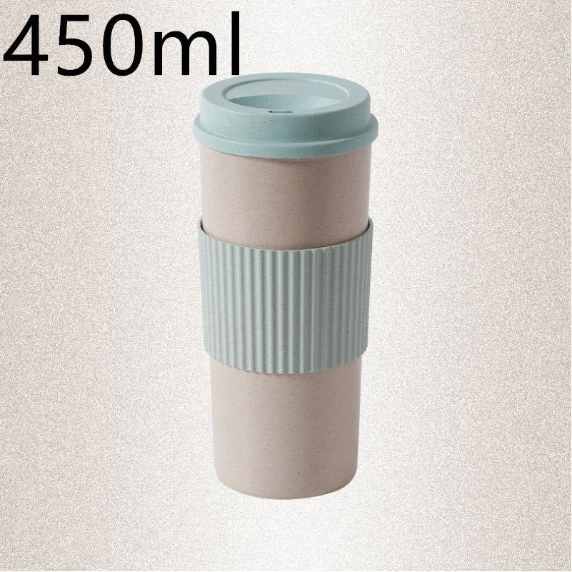 Reusable Travel Insulated Cup Tea Cup Wheat Straw
