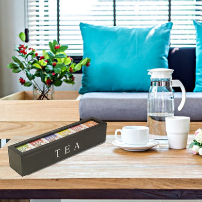 Wooden Tea Storage Box Coffee Tea Bag Storage Box Sugar Packet Storage Box Home Storage Container